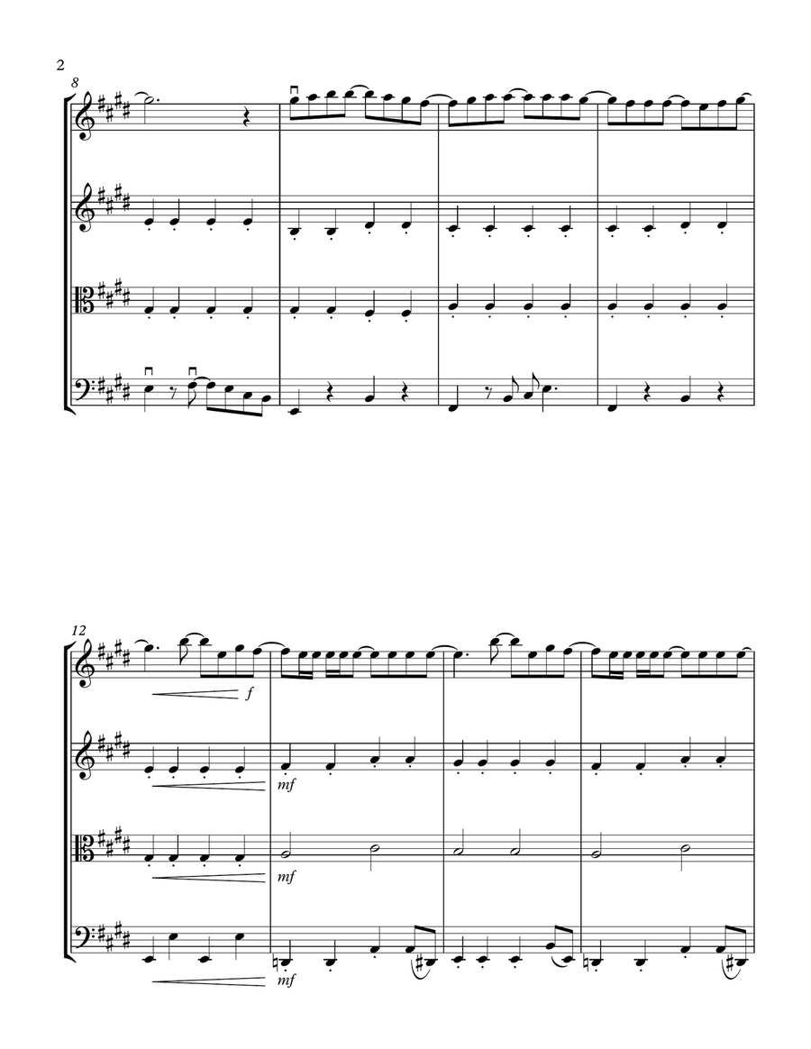 With A Little Help From My Friends String Quartet scores gallery preview page 2