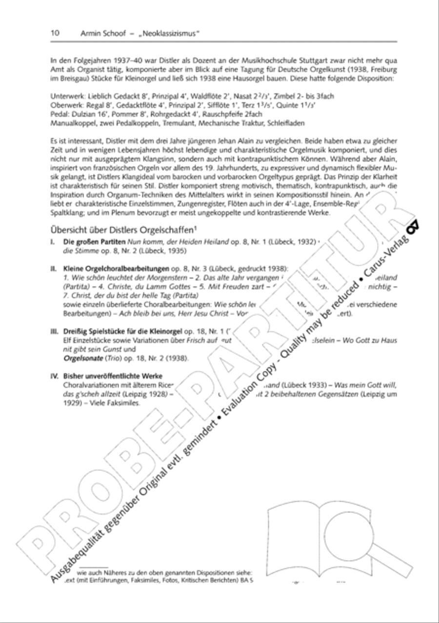 Orgelschule zur historischen Auffuhrungspraxis Organ Solo scores gallery preview page 11