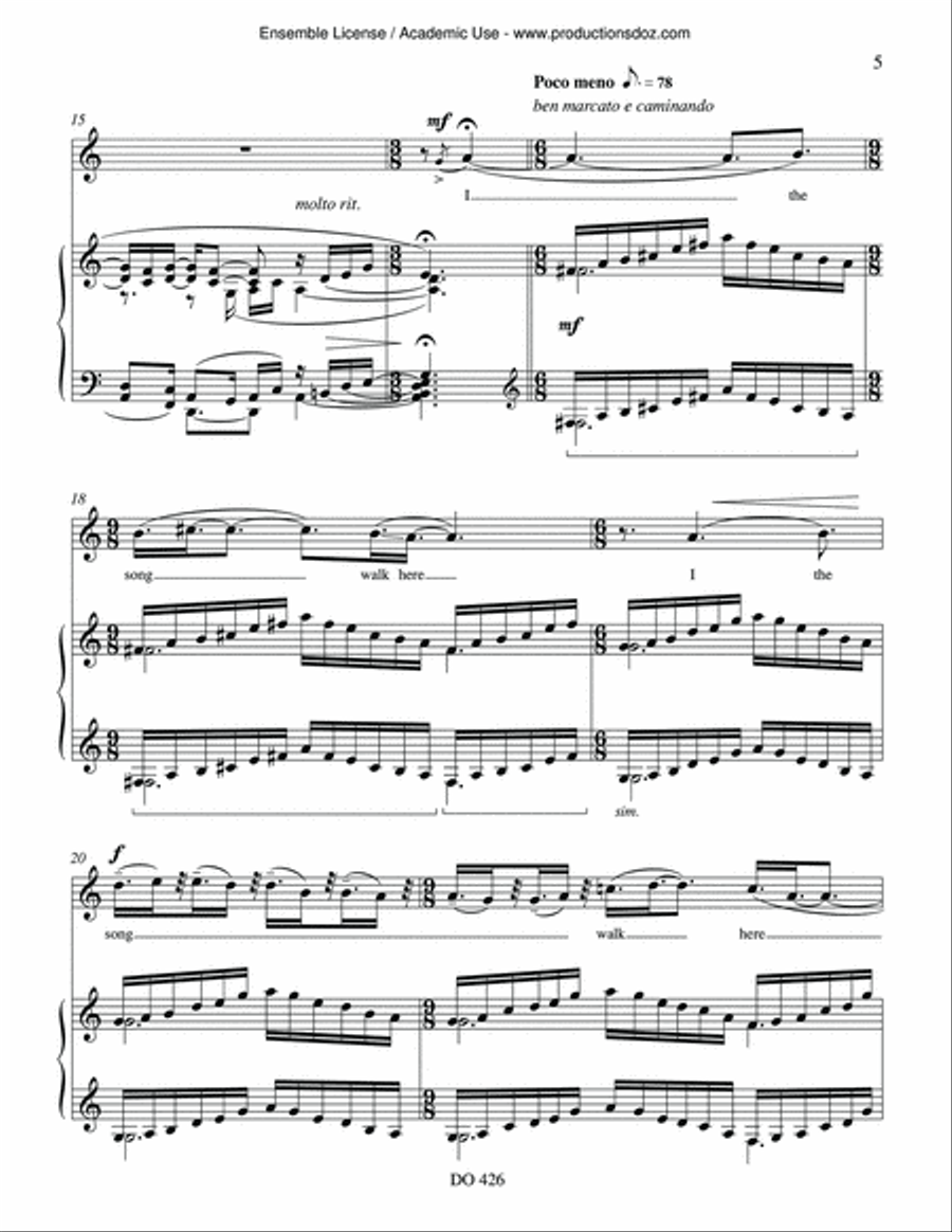 Like a String of Jade Jewels Voice Solo scores gallery preview page 5