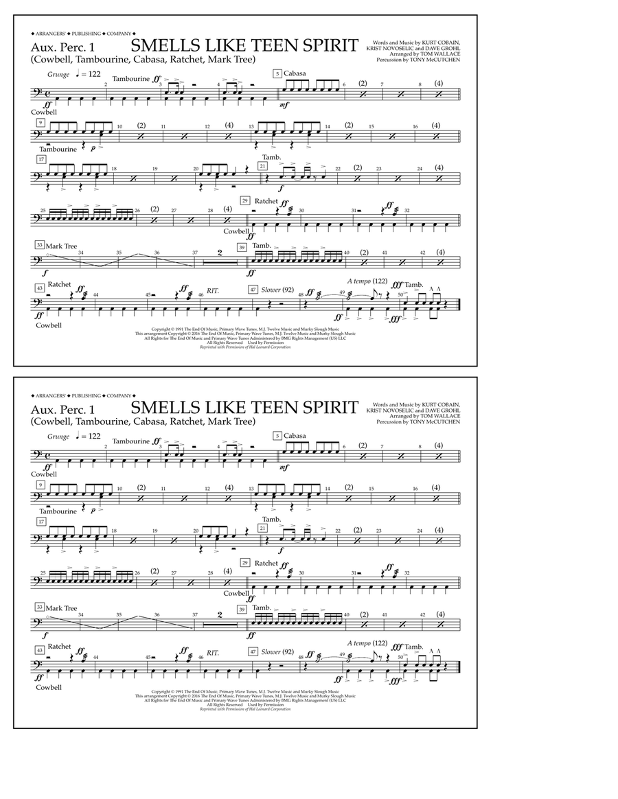 Smells Like Teen Spirit - Aux. Perc. 1