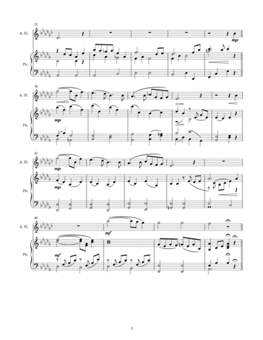 Romance in D-Flat for Alto Flute and Piano
