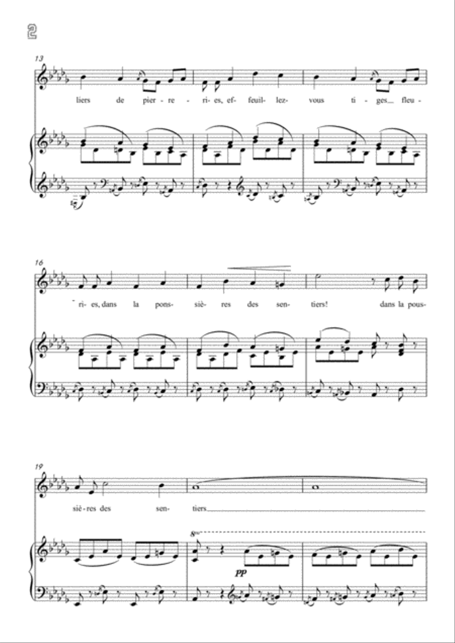 Meyerbeer-Fantaisie in D flat Major,for Voice and Piano Voice Solo scores gallery preview page 4