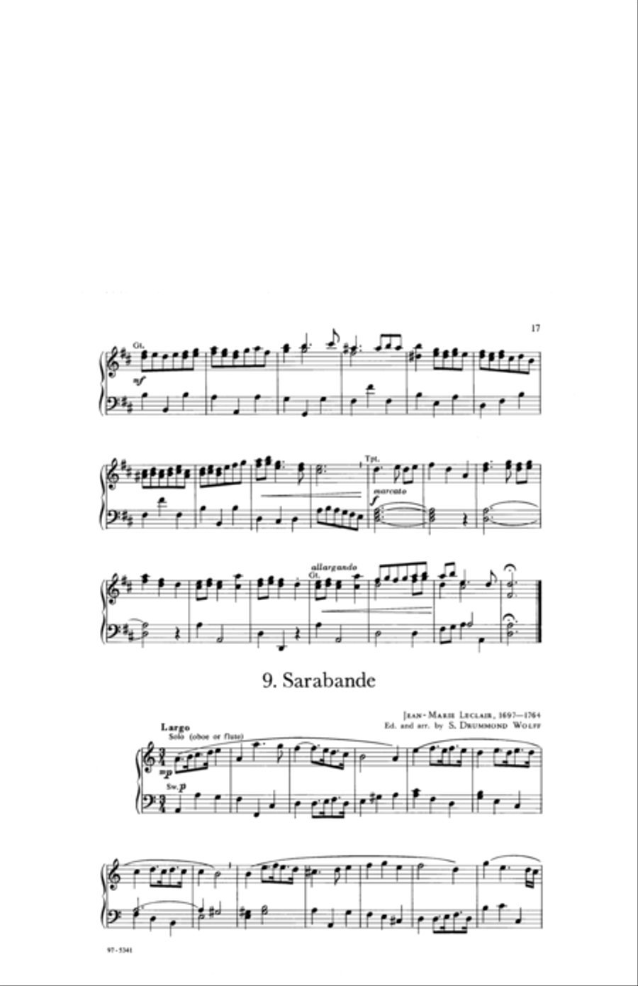 Baroque Music for Manuals, Vol. I Organ scores gallery preview page 7