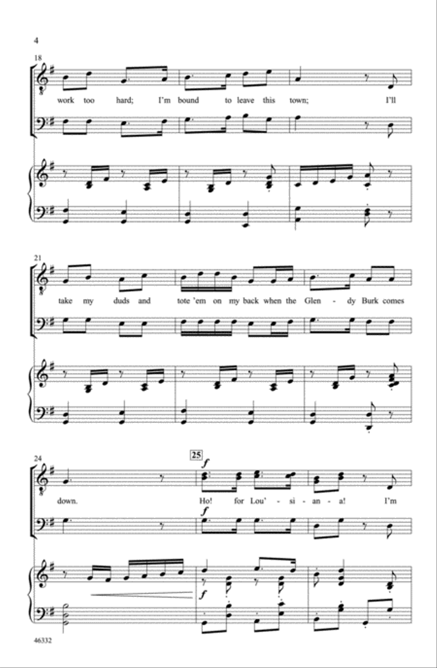 The Glendy Burk Choir scores gallery preview page 3