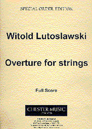 Book cover for Overture for Strings