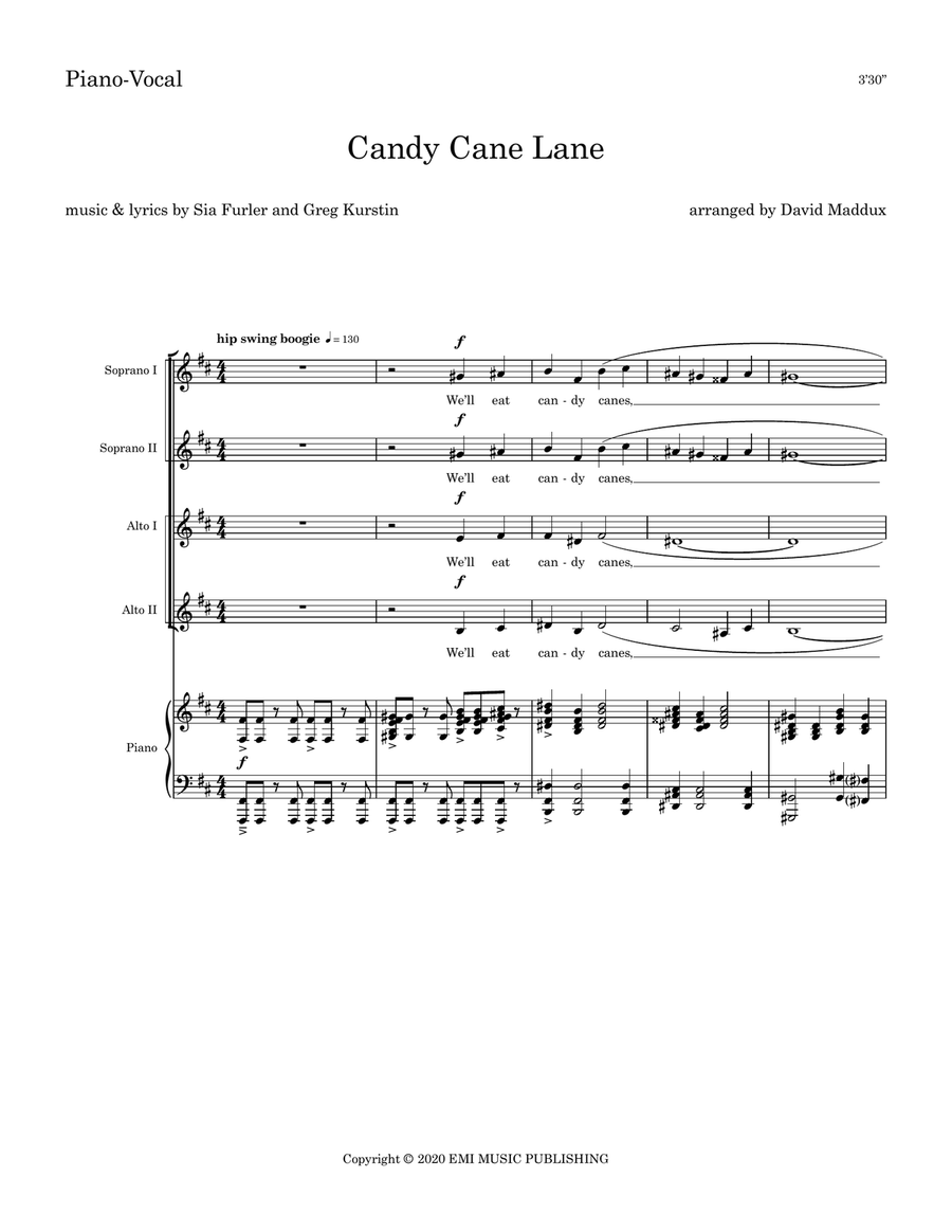 Candy Cane Lane SSAA scores gallery preview page 1