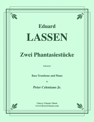 Book cover for Zwei Phantasiestuke for Bass Trombone & Piano