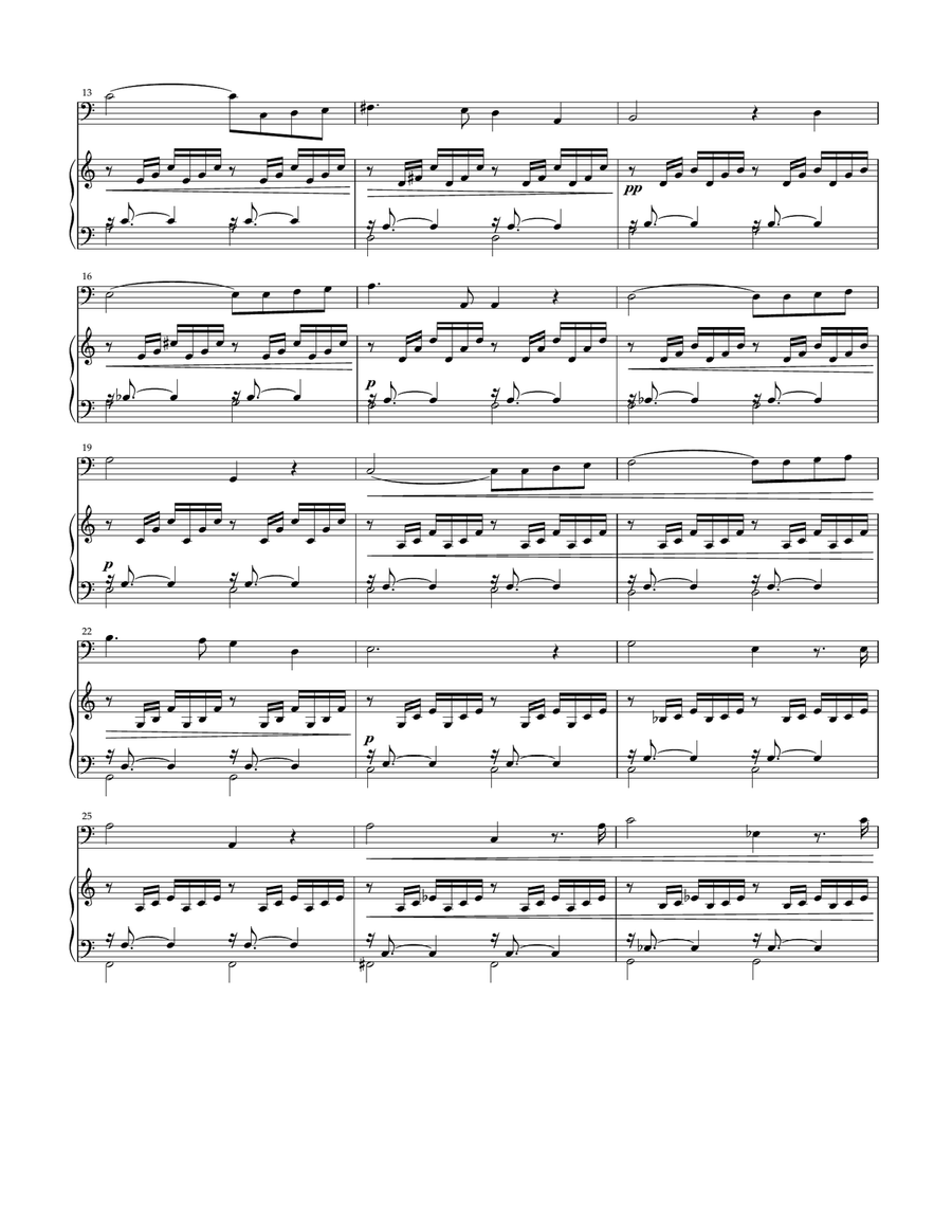 Ave Maria (Bach / Gounod) for Cello and piano Ave Maria (Bach / Gounod) for Cello and piano Piano scores gallery preview page 2