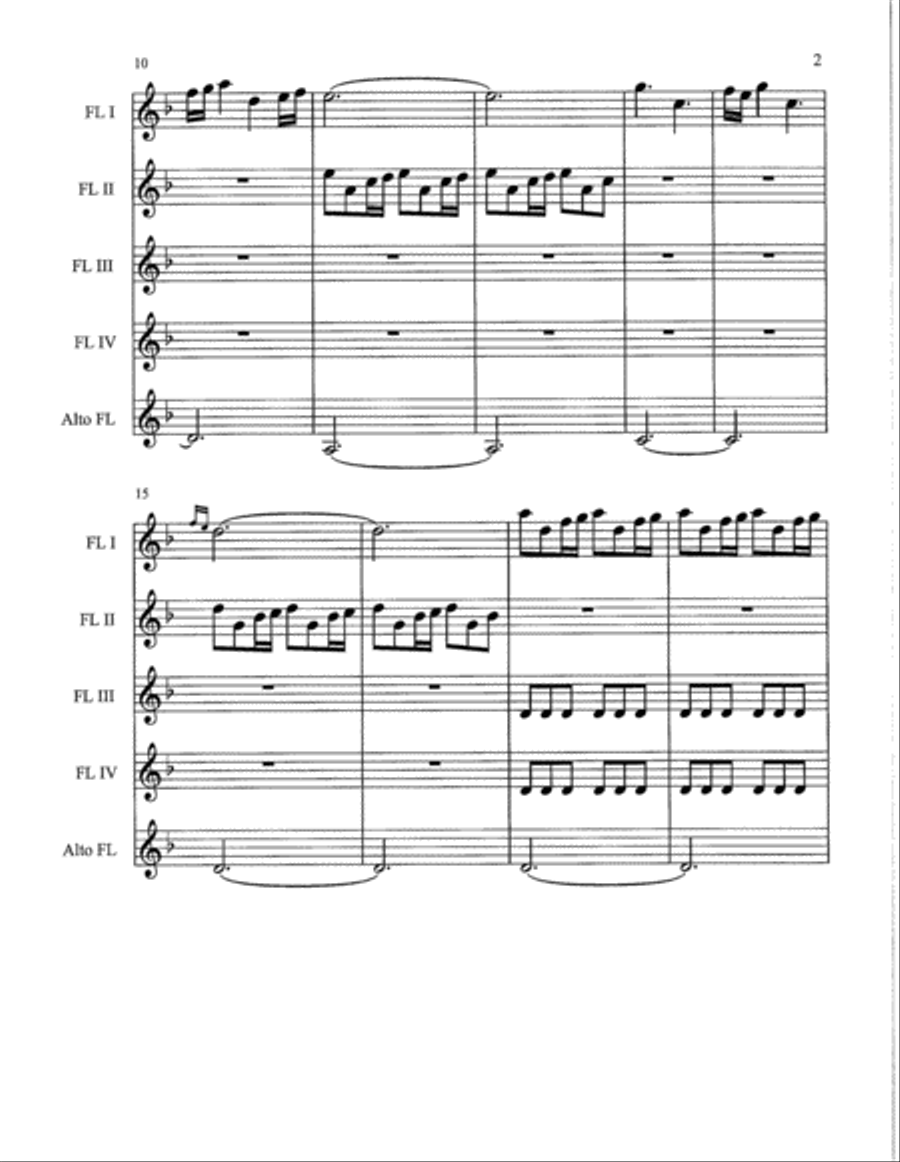 Game Of Thrones Woodwind Quartet scores gallery preview page 2