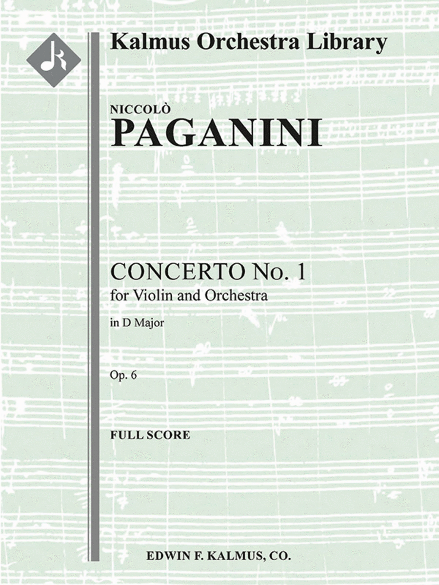 Concerto for Violin No. 1 in D, Op. 6 (original)