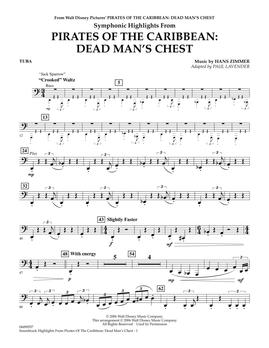 Soundtrack Highlights from Pirates Of The Caribbean: Dead Man's Chest - Tuba