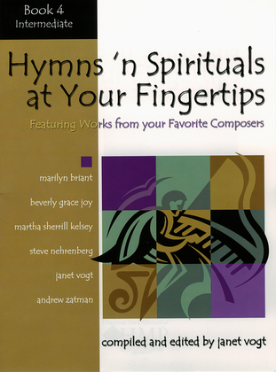 Book cover for Hymns 'n Spirituals at Your Fingertips - Book 4