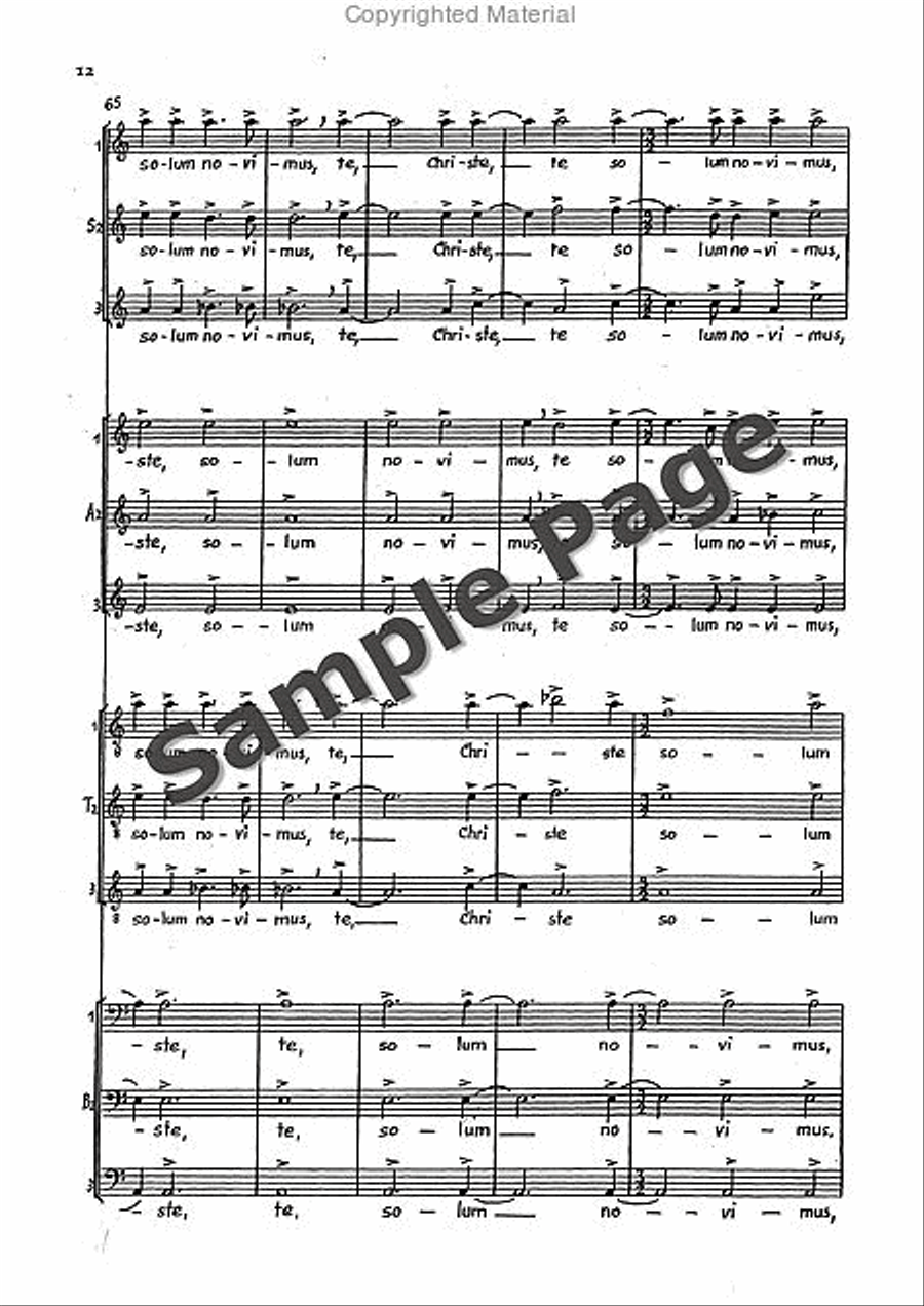 Nox Et Tenebrae Sssaaatttbbb Mixed Choir scores gallery preview page 13