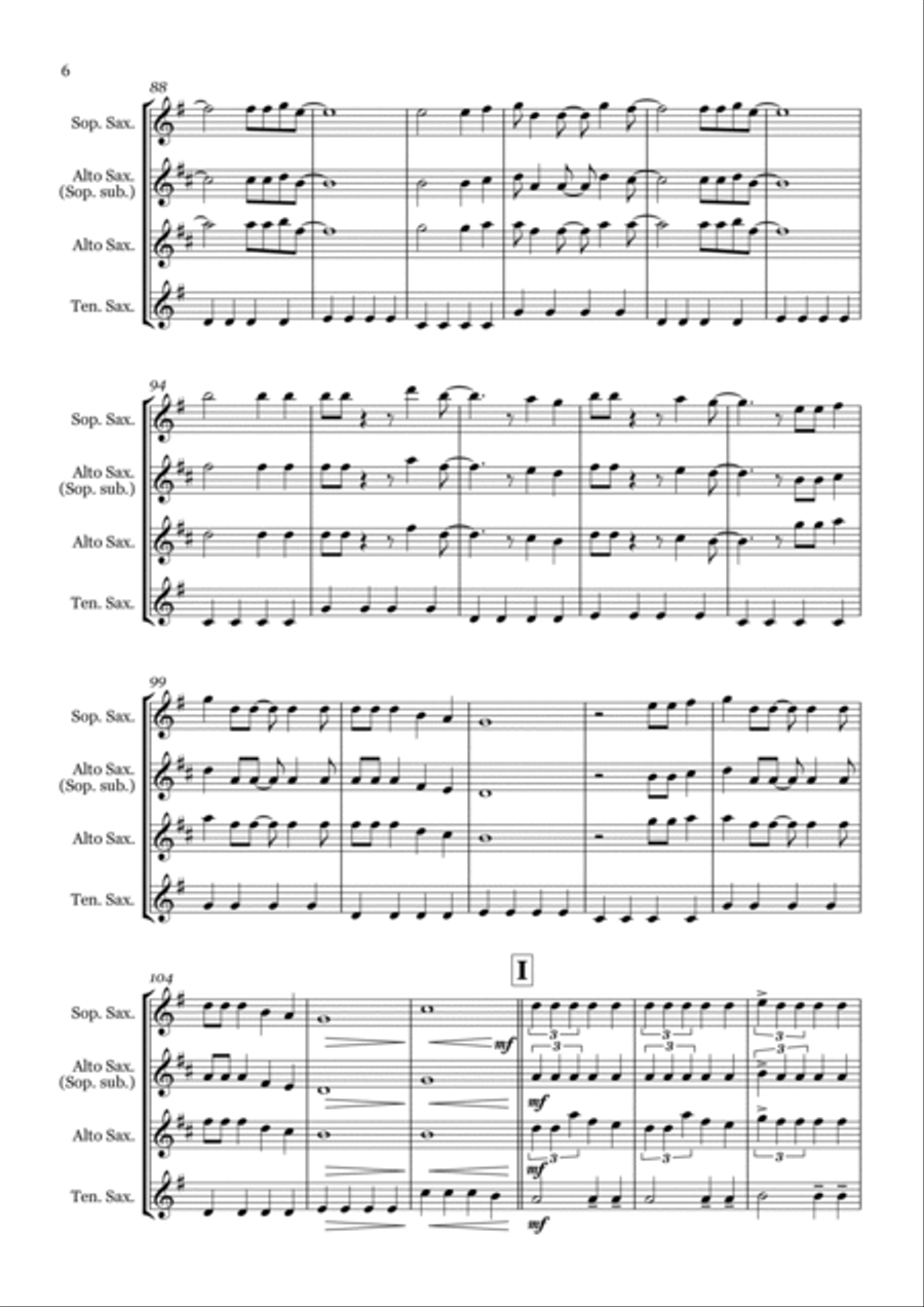 Someone Like You Woodwind Trio scores gallery preview page 6