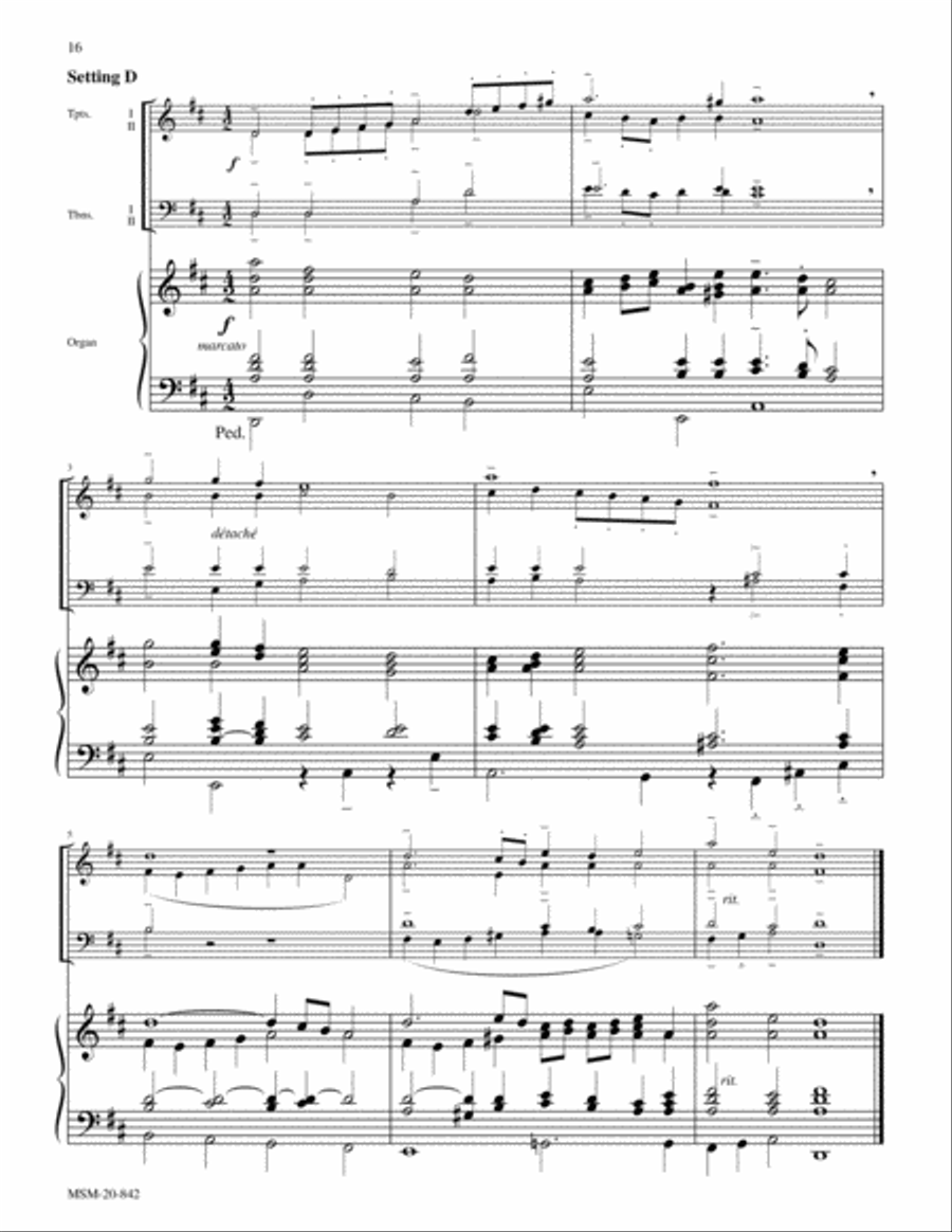 At the Lamb's High Feast We Sing (Sonne der Gerechtigkeit) Choir scores gallery preview page 3