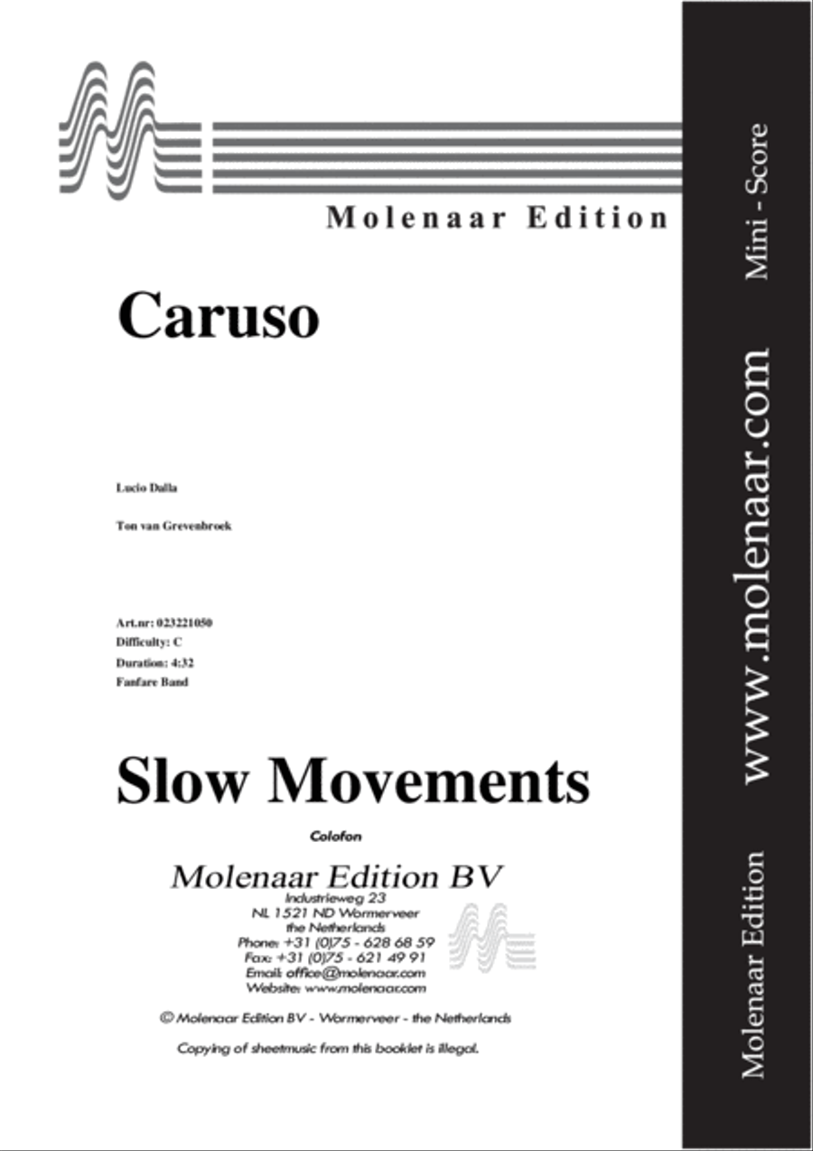 Caruso Caruso Fanfare Band scores gallery preview page 2