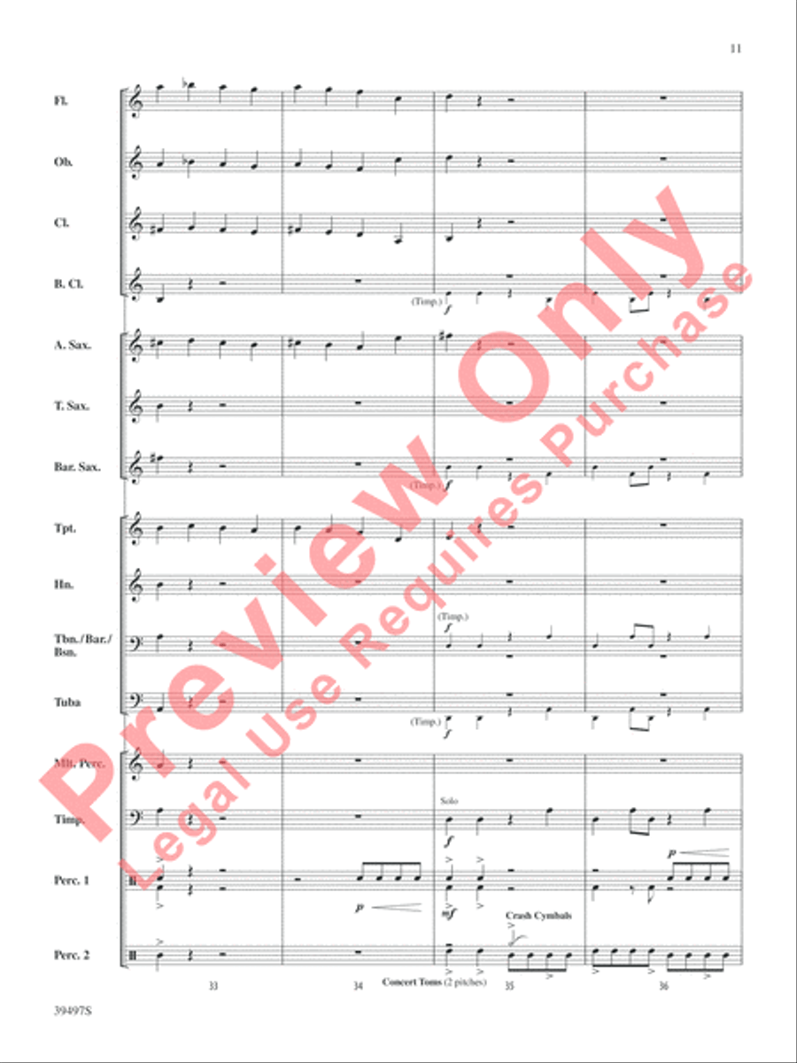 The Maya Kingdom The Maya Kingdom Concert Band scores gallery preview page 12