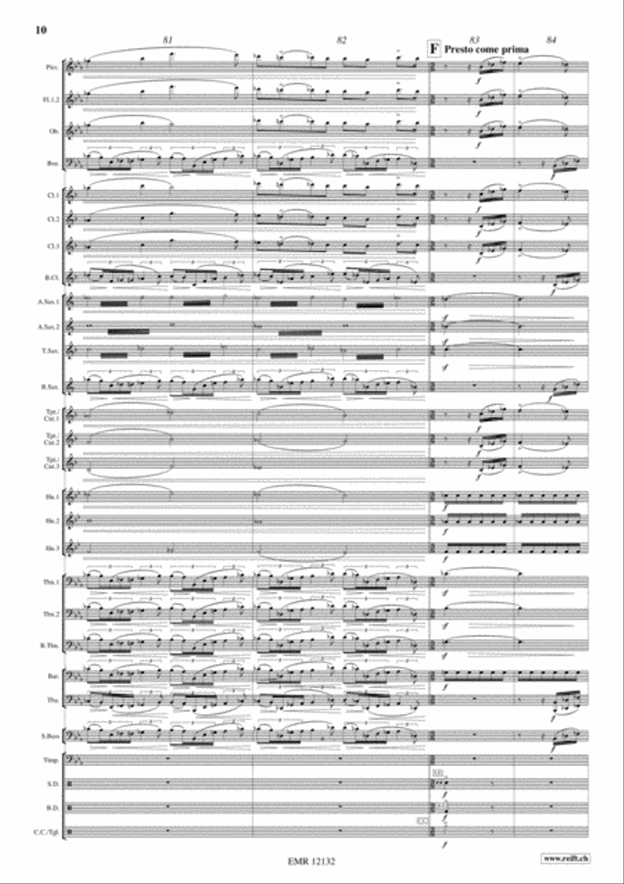 La Forza del Destino Concert Band scores gallery preview page 10