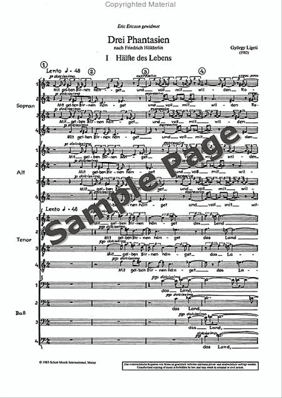 3 Phantasien 4-Part scores gallery preview page 5