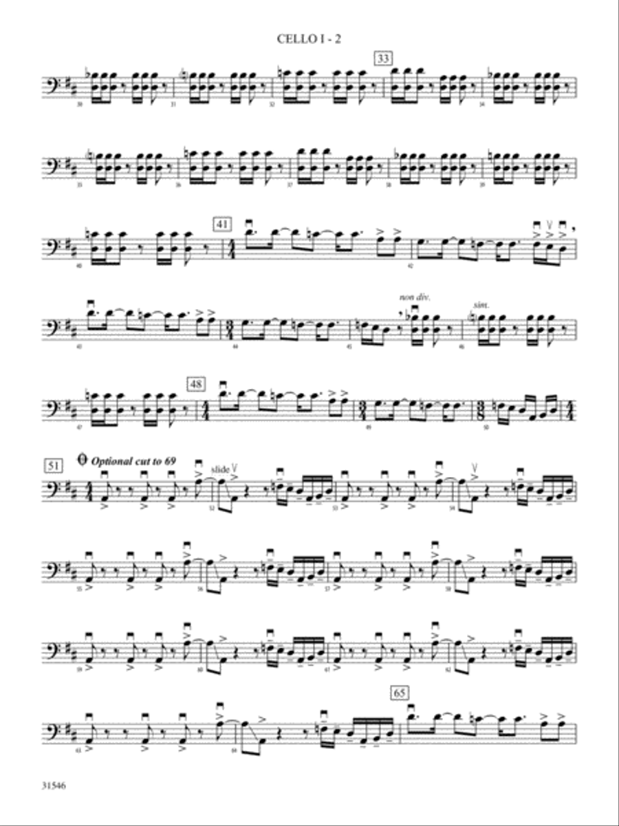 Kashmir: Cello String Orchestra scores gallery preview page 2