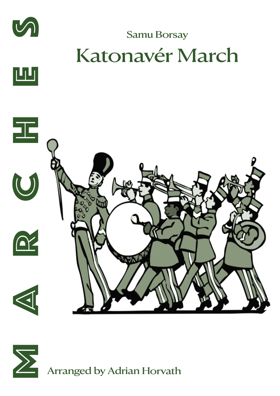 Katonavér March Concert Band scores gallery preview page 1