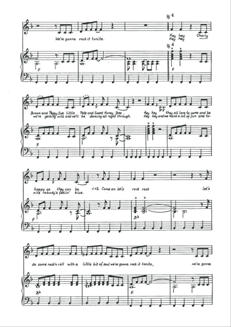 We'll Have A Party Tonite 'Nite' Piano, Vocal scores gallery preview page 4