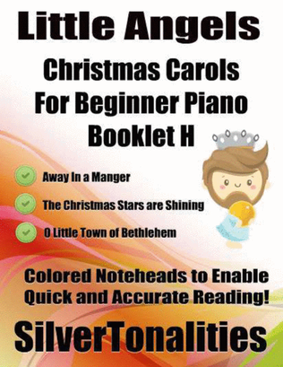 Book cover for Little Angels Christmas Carols for Beginner Piano Booklet H