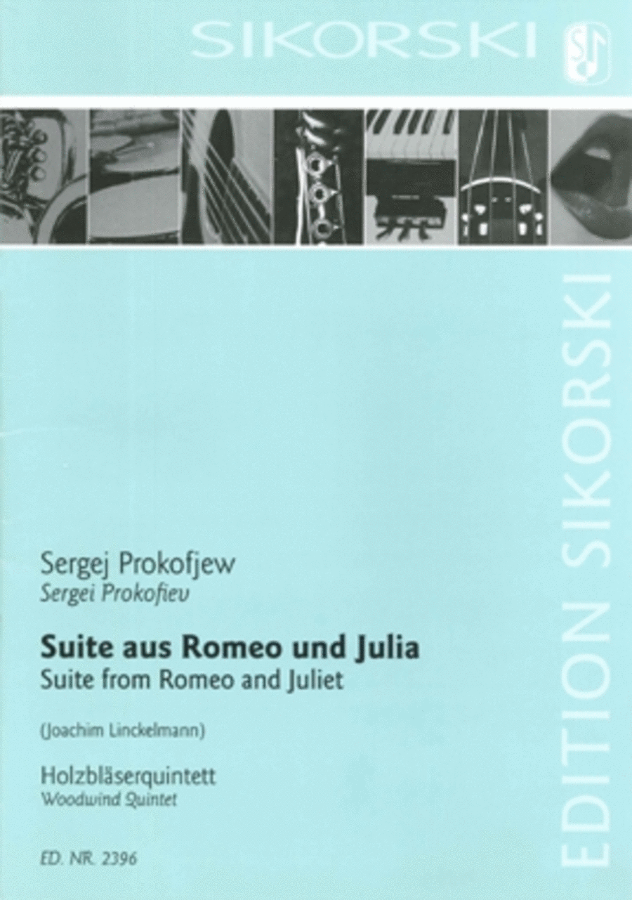 Suite from Romeo and Juliet Woodwind Quintet scores gallery preview page 1
