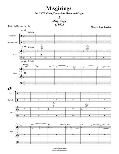 Misgivings - conductor's score