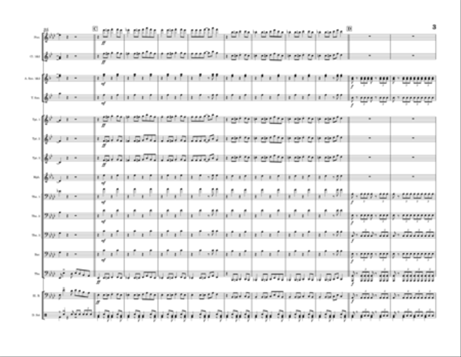Chelsea Dagger Marching Band scores gallery preview page 3