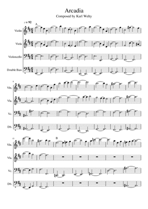 Arcadia - String Quartet in D Major