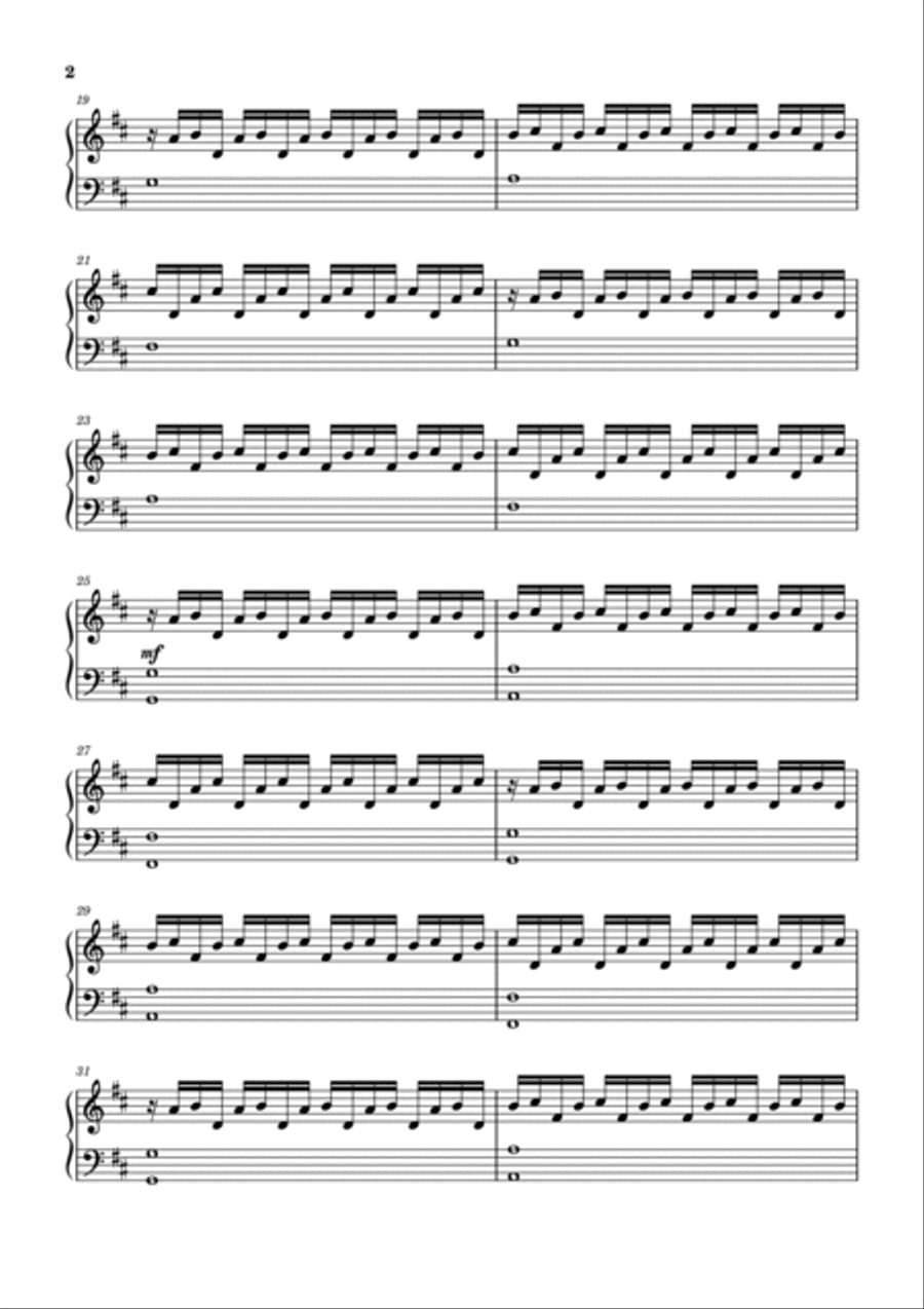 Near Light Near Light Piano Solo scores gallery preview page 2