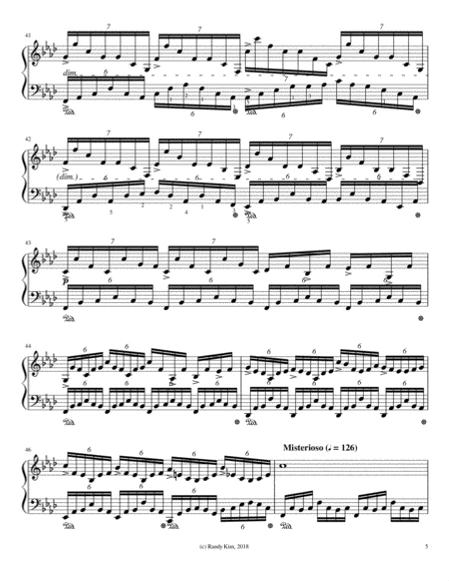 Apex of Aspiration, Op. 20 Piano Solo scores gallery preview page 5