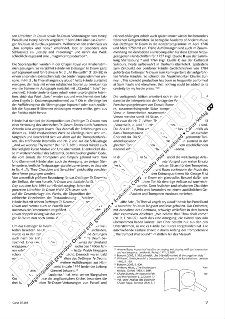 Te Deum for the Victory of Dettingen SSATB scores gallery preview page 6