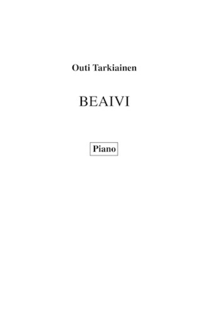 Beaivi Beaivi Flute scores gallery preview page 1