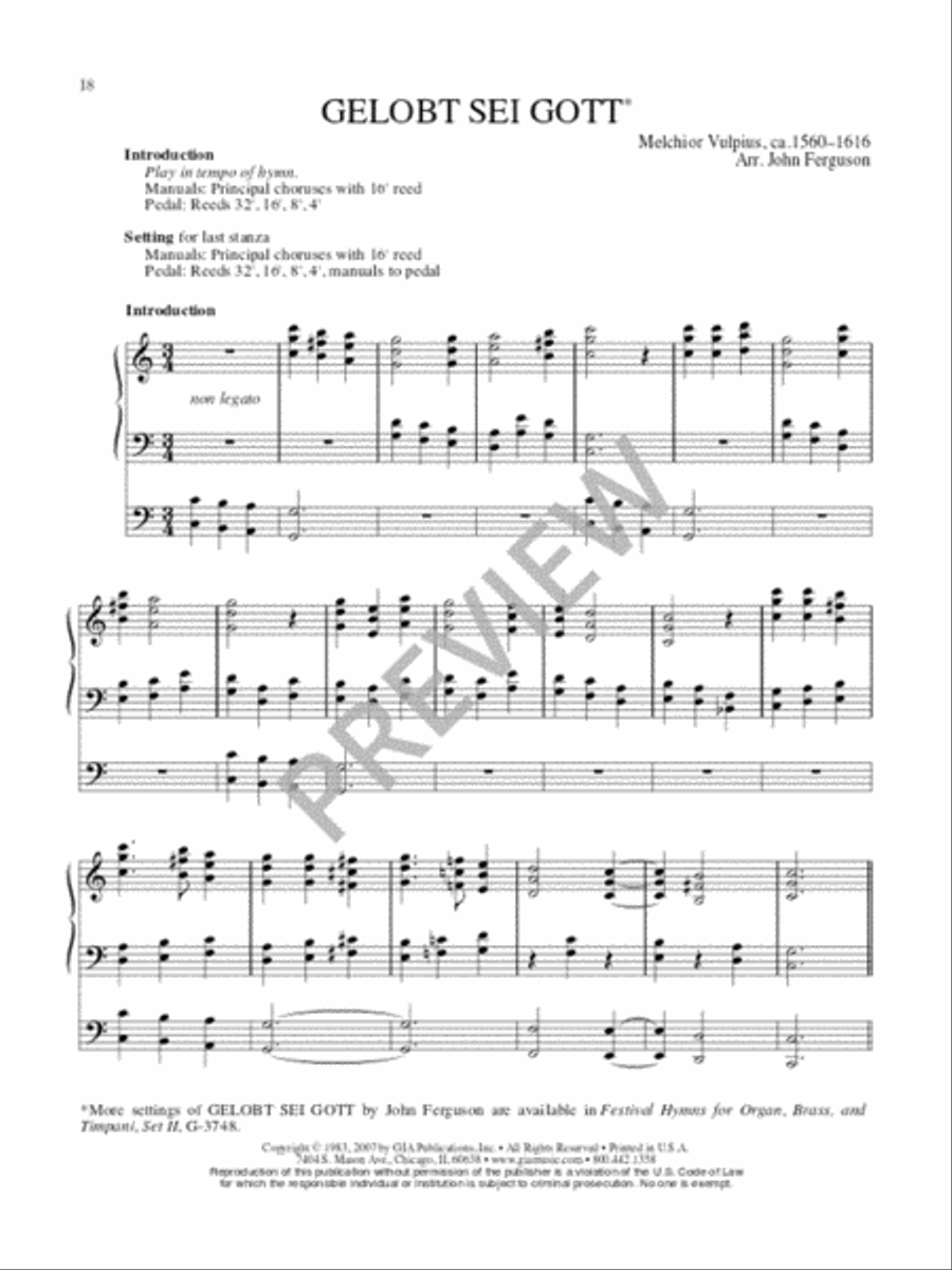 Hymn Harmonizations for Organ - Volume 2 Organ scores gallery preview page 19