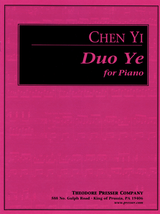 Book cover for Duo Ye