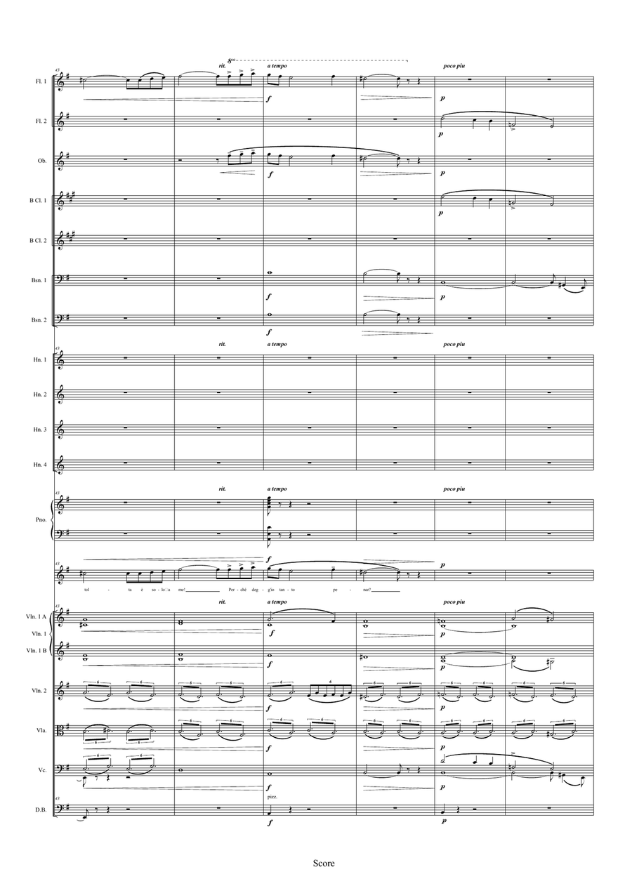 Lamento di Federico from L'Arlesiana Full Orchestra scores gallery preview page 6