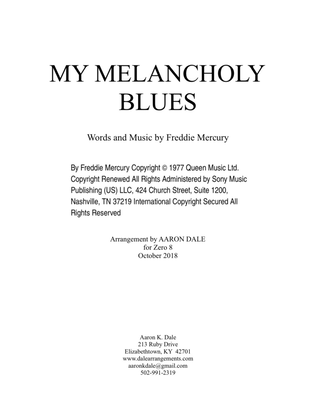 My Melancholy Blues