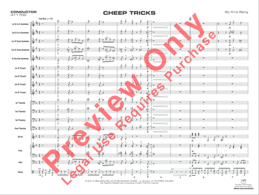 Cheep Tricks Cheep Tricks Jazz Ensemble scores gallery preview page 18