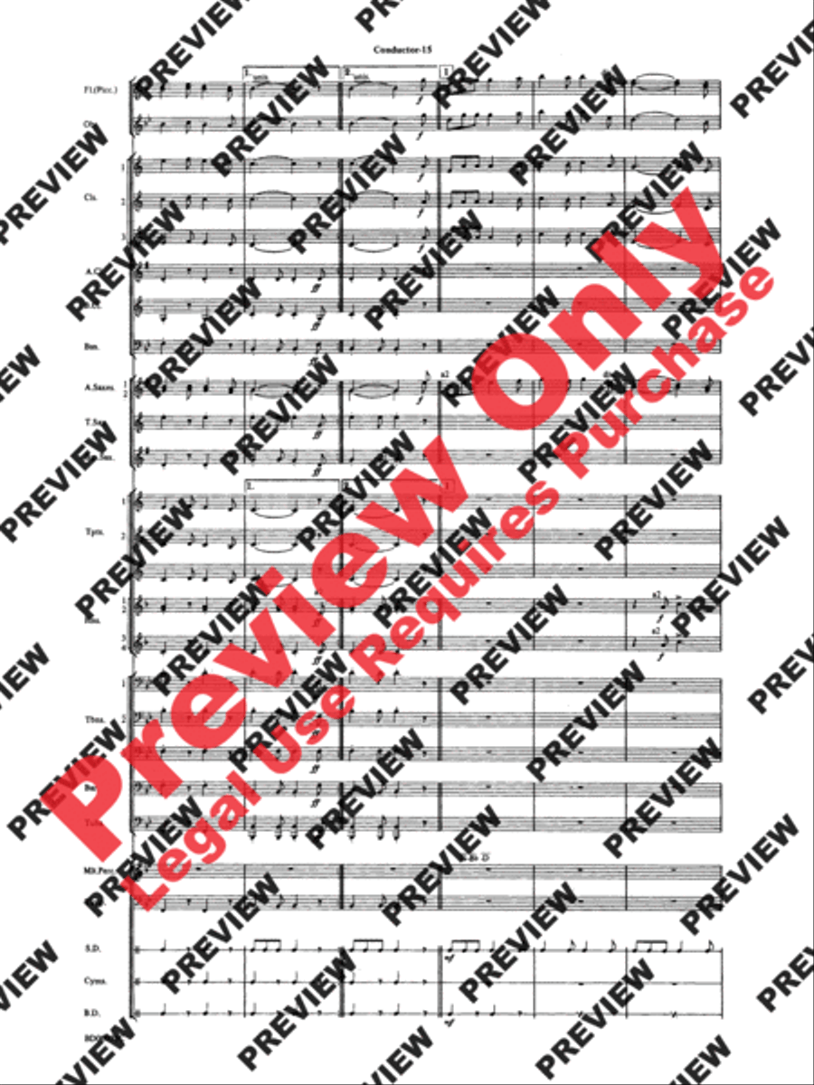 The Civil War The Civil War Concert Band scores gallery preview page 17