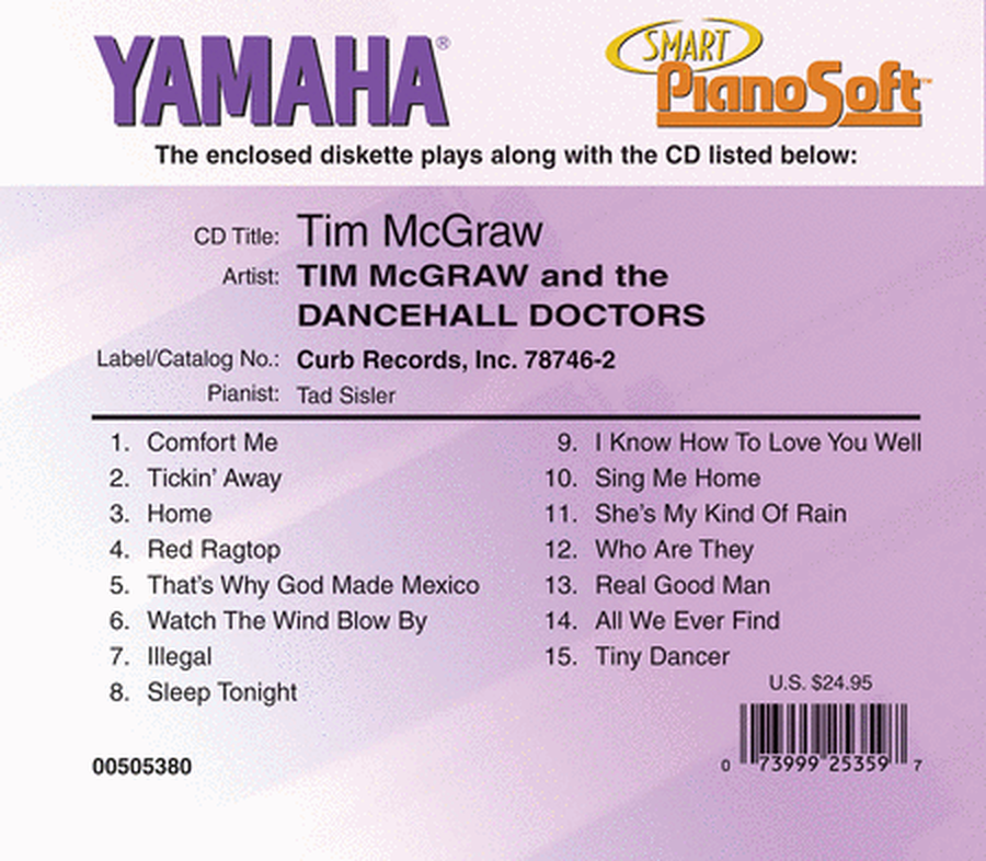 Tim McGraw and the Dancehall Doctors - Piano Software