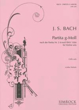 Book cover for Partita No. 2 in G Minor BWV 1004