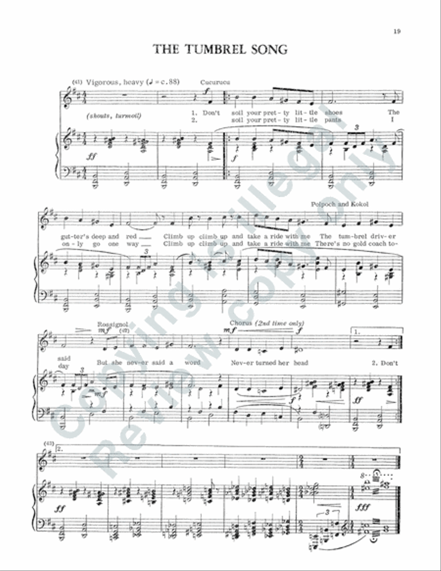 The persecution and assassination of Jean-Paul Marat as performed by the inmates of the Asylum of Charenton under the direction of the Marquis de Sade (Vocal Score) 4-Part scores gallery preview page 10