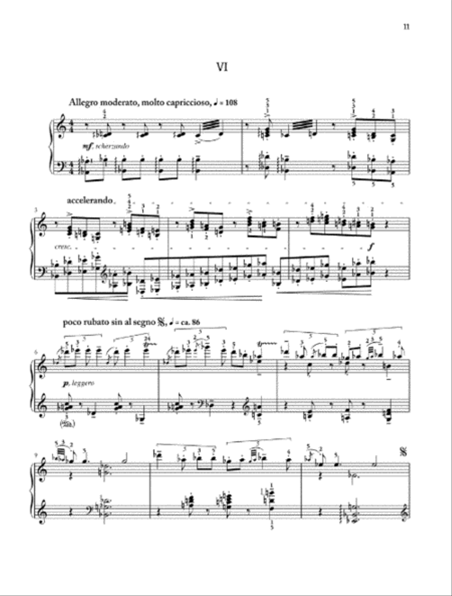 Improvisations on Hungarian Peasant Songs, Op. 20 Piano Solo scores gallery preview page 4