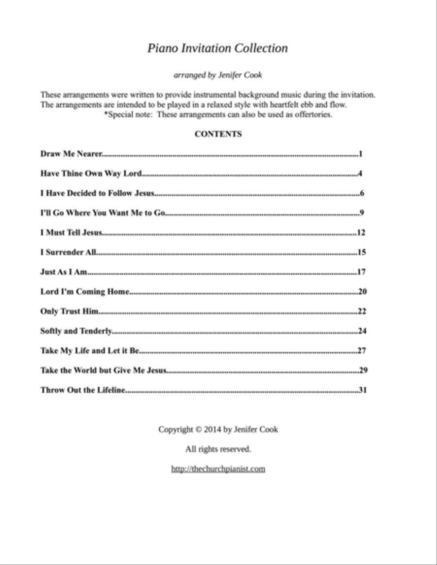 Piano Invitation Collection Piano Solo scores gallery preview page 2