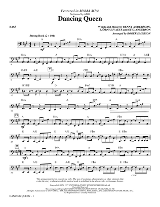 Dancing Queen (from Mamma Mia!) (arr. Roger Emerson) - Bass
