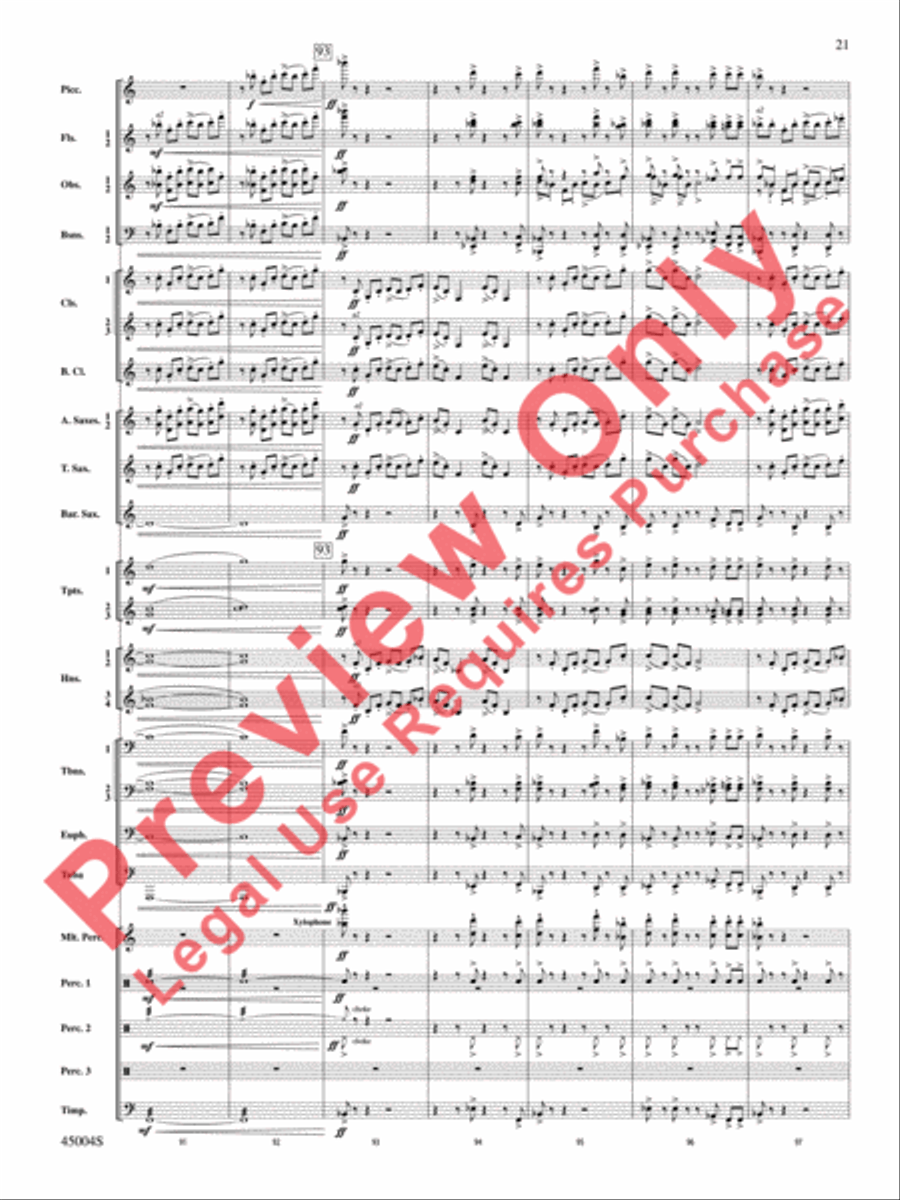 Red Rock Mountain Red Rock Mountain Concert Band scores gallery preview page 22