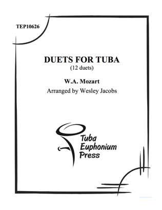 Book cover for Duets for Tuba