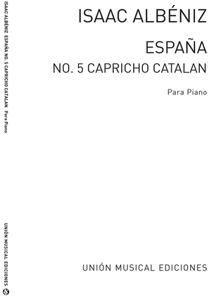 Book cover for Capricho Catalan From Espana Op.165